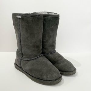 Tall Grey Suede Boots / Size 7